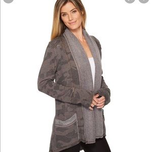 Striped Cotton Buttonfront Cardigan 